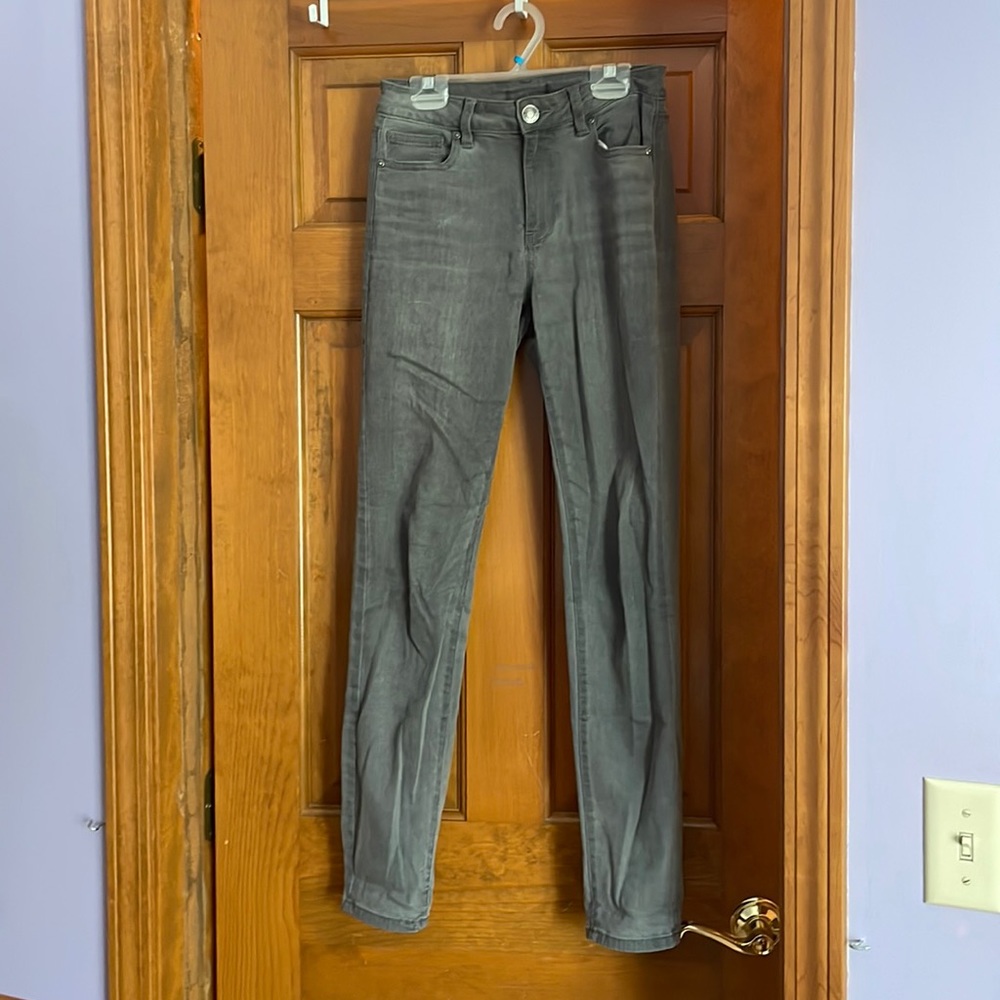 (3/$10) Buffalo David button grey mid rise jeans